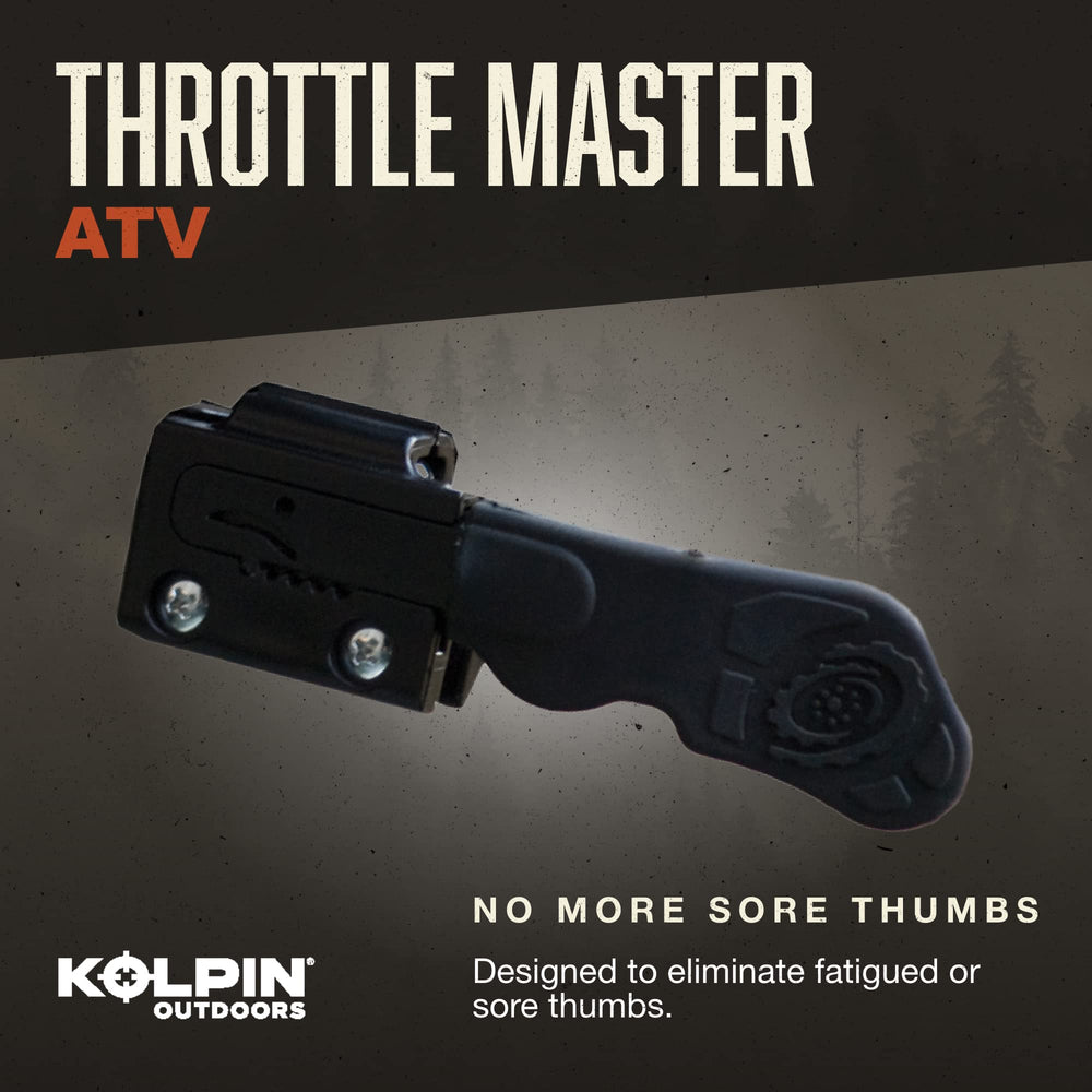 Kolpin Throttle Master mounted on ATV handlebar for easier reach and control