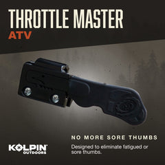 Kolpin Throttle Master mounted on ATV handlebar for easier reach and control