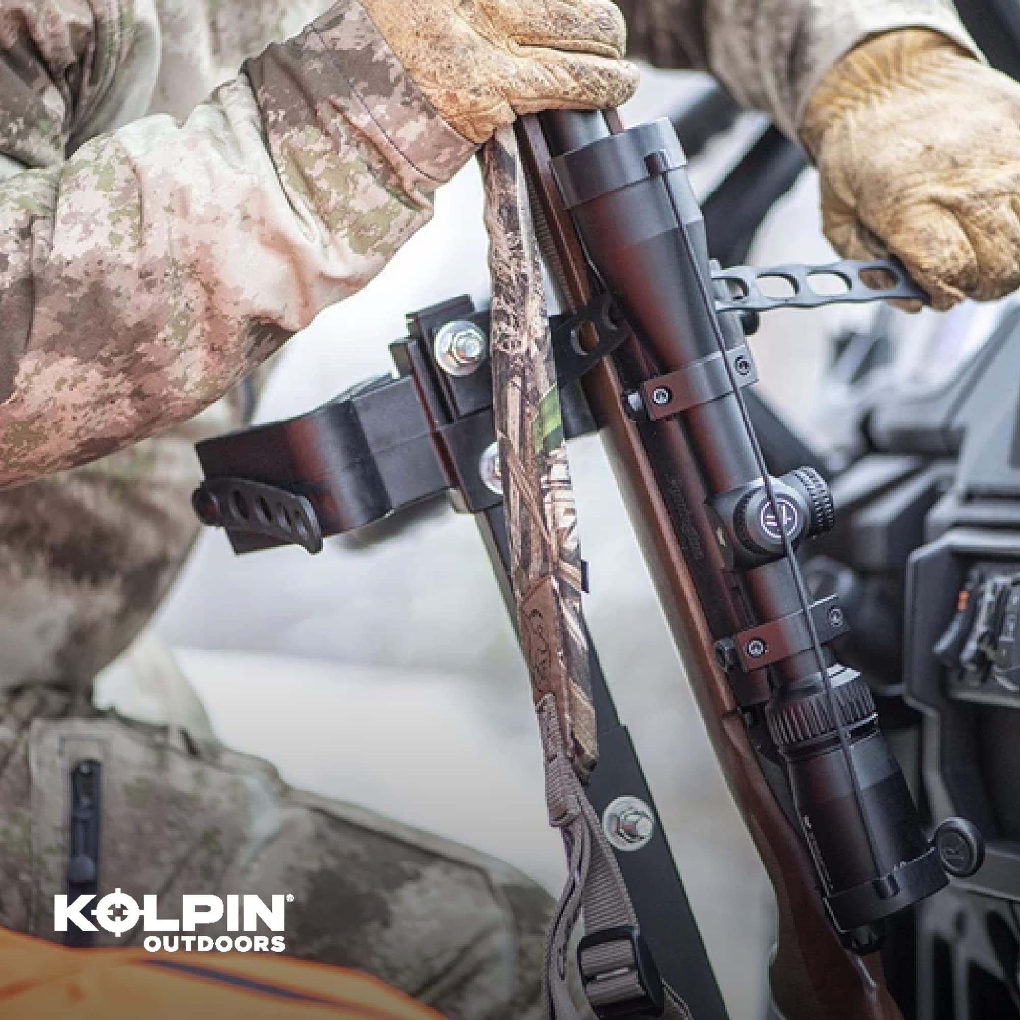 Kolpin UTV Gun Rack adapter riser 20074 compatibility note.