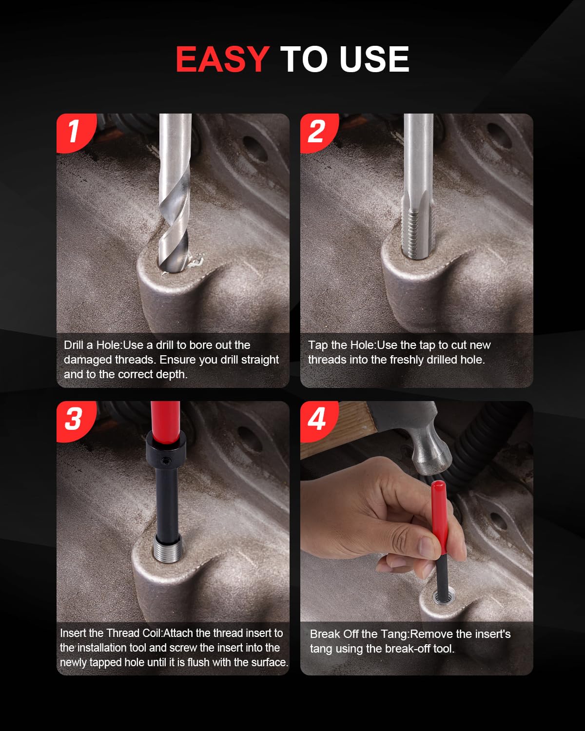 Break-off tool delivers a clean, ready-to-use finish after installation