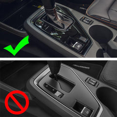 Kolya center console gear shift cover on Impreza enhances cabin look and durability.