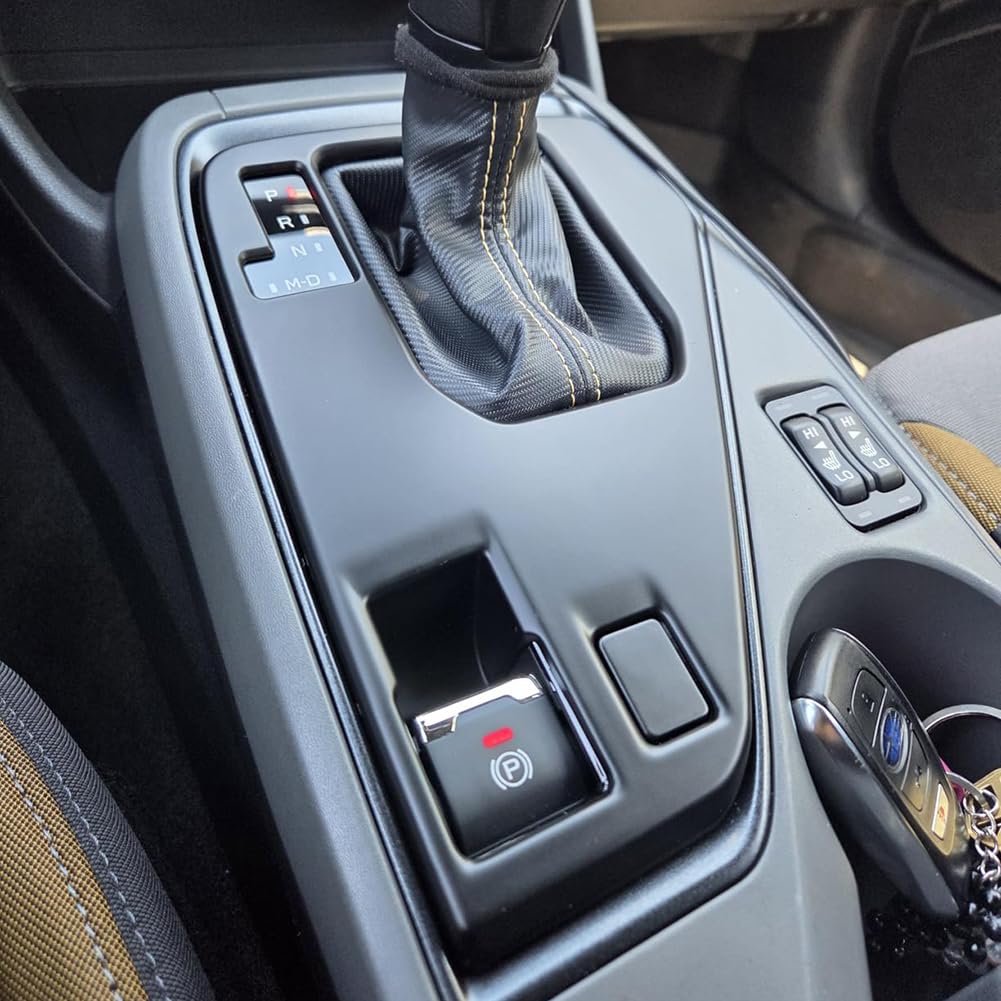 Kolya Crosstrek and Impreza interior finish upgrade with matte black trim.