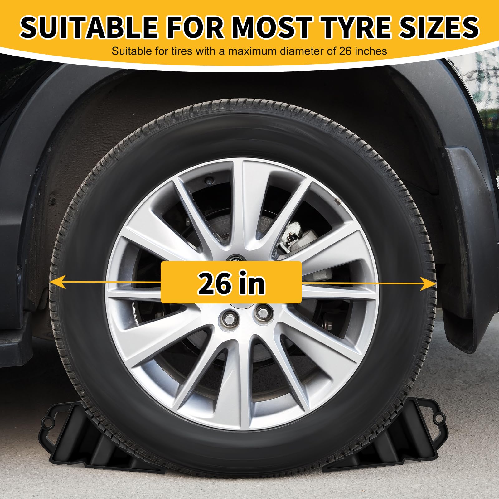 Komokeru stackable chocks saving space in storage.