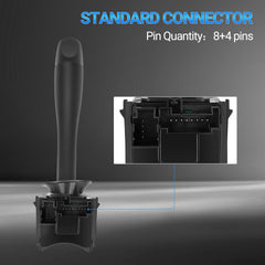 Konduone blinker lever steering column close-up for quick reach