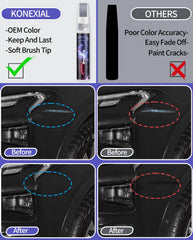 Konexial carbonized gray M7 touch-up pen for Ford—precise application on chips