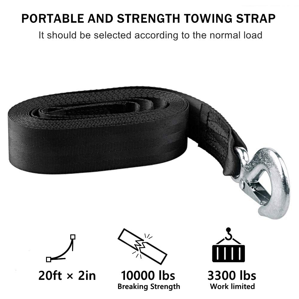 KONON safety snap hook on heavy-duty strap for quick hookups