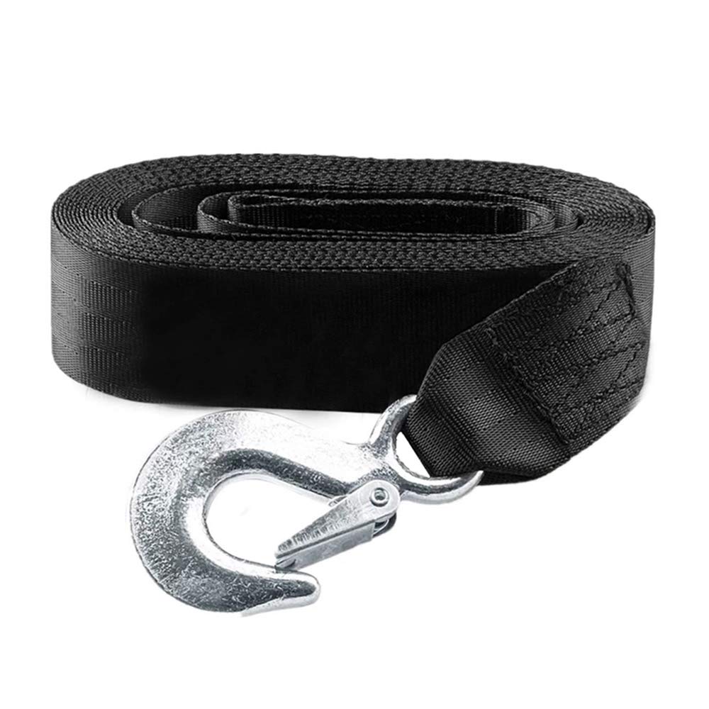 KONON trailer winch strap, 2in x 20ft, for secure vehicle towing