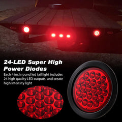 Konrali red brake/turn signal lens enhances signaling for other road users.