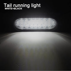 Konrali 6-inch oval LED trailer light dimensions for flush fit