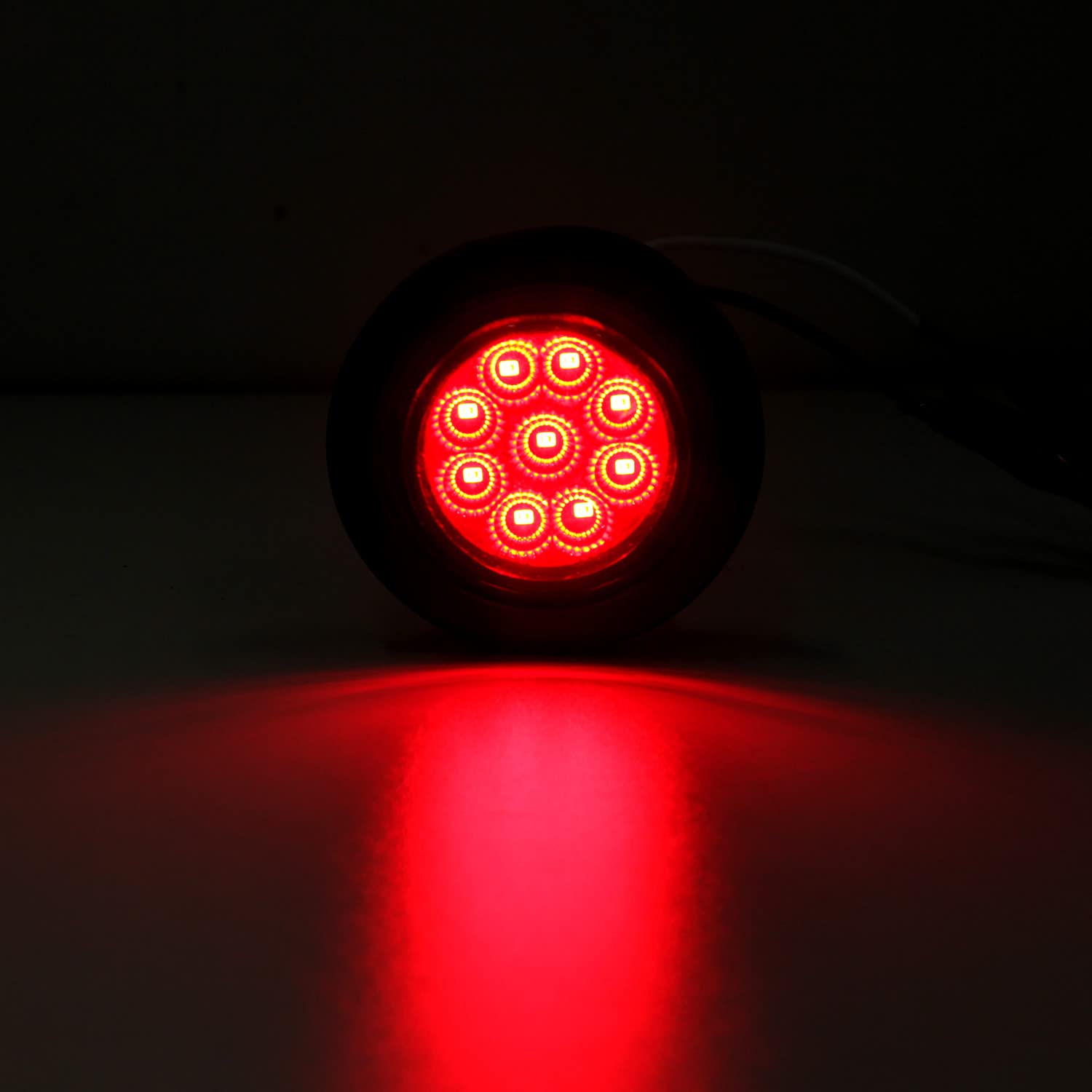 Konrali amber LED marker reflectors boost daytime and nighttime visibility.