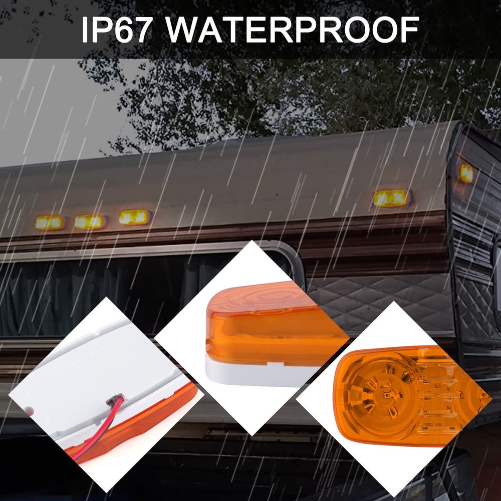 Konrali 12V trailer marker lights designed for universal compatibility.