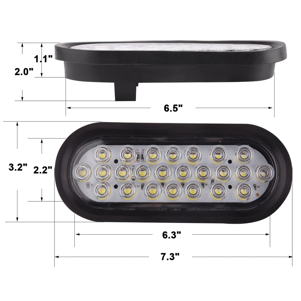 Konrali IP65 waterproof trailer light resists weather and splashes