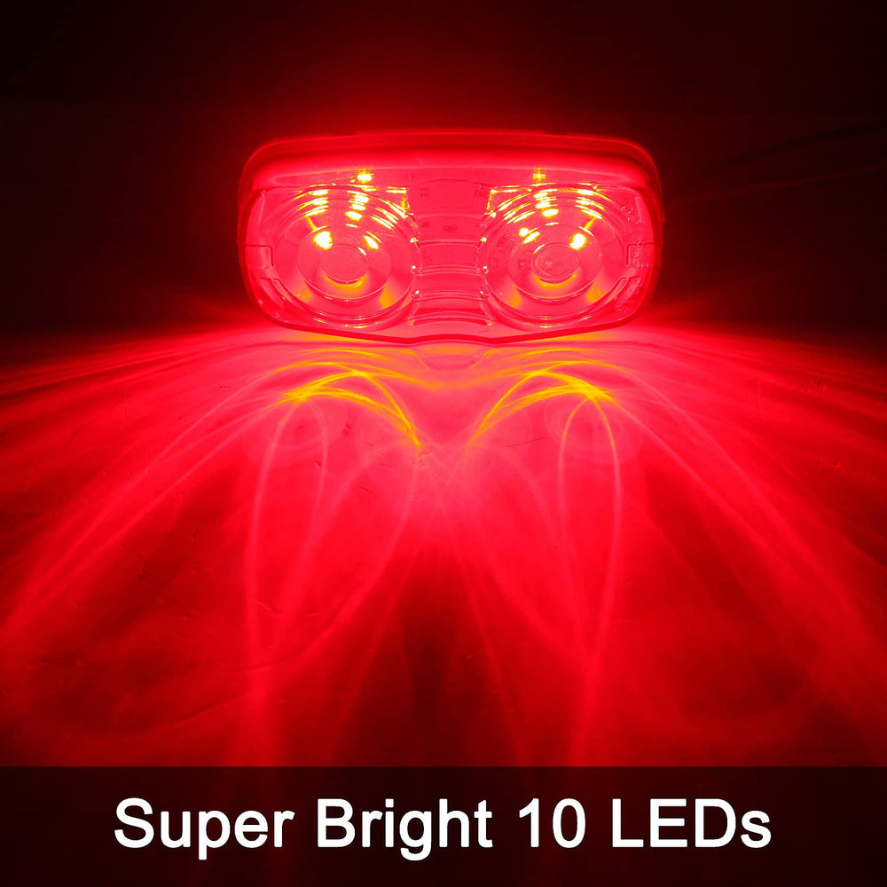 Konrali rectangle LED marker light with removable lens for easy maintenance.