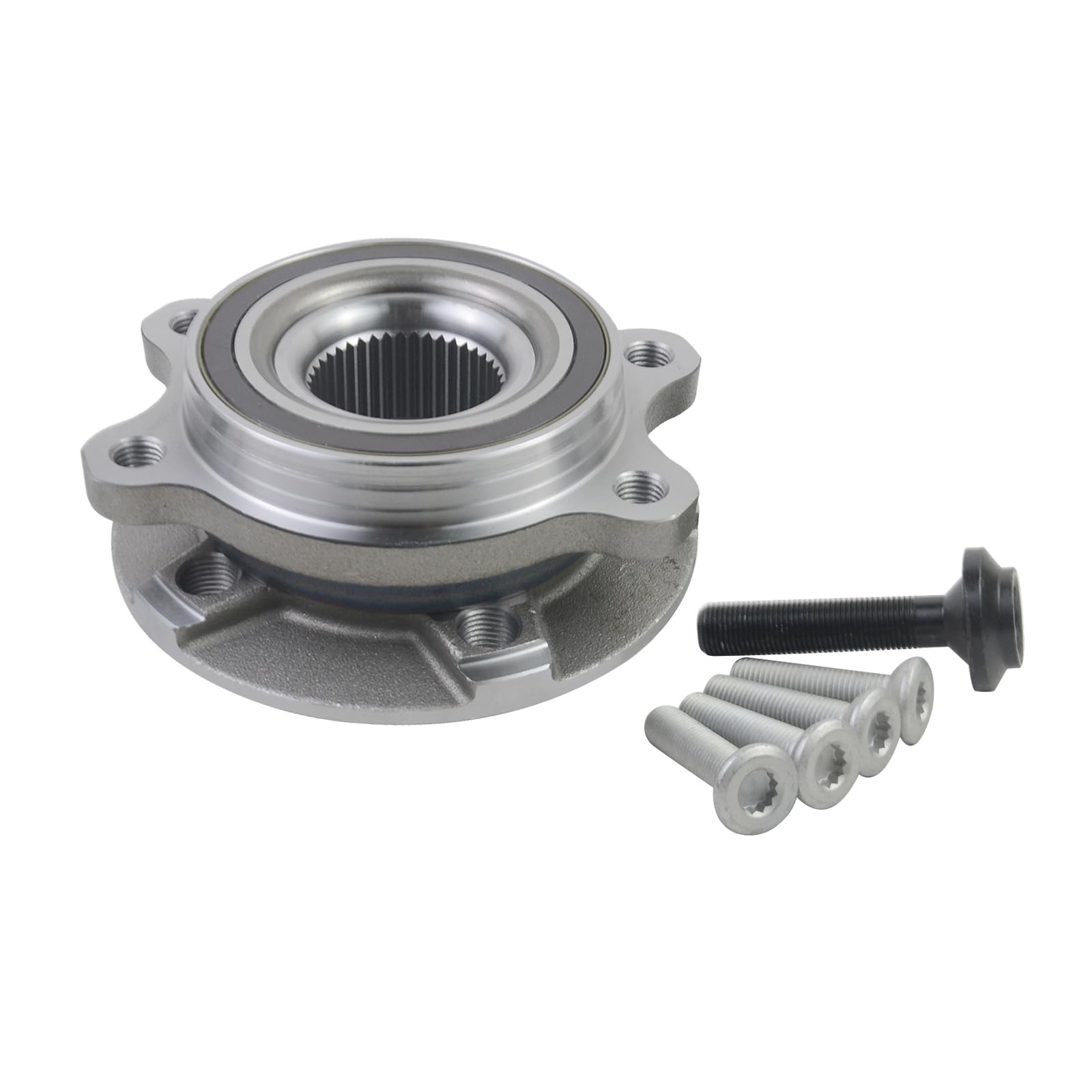 Koomaha wheel hub bearing assembly for front Audi models, smooth rotation and precise fit.