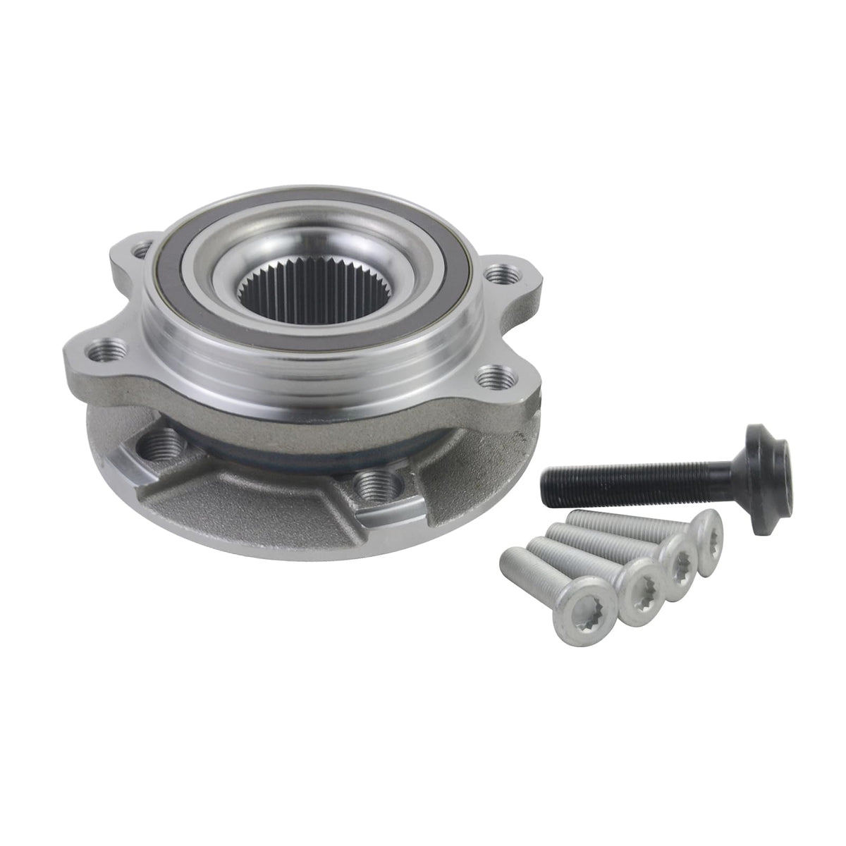 Koomaha wheel hub bearing assembly for front Audi models, smooth rotation and precise fit.