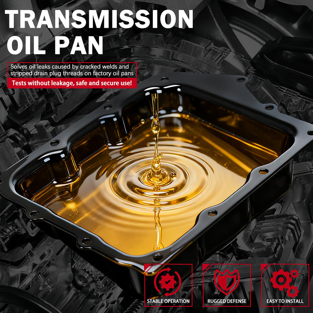 KOONDHEEND 265-833 transmission oil pan side view highlights durable steel construction.