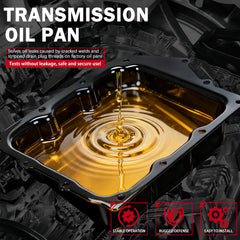 KOONDHEEND 265-833 transmission oil pan side view highlights durable steel construction.