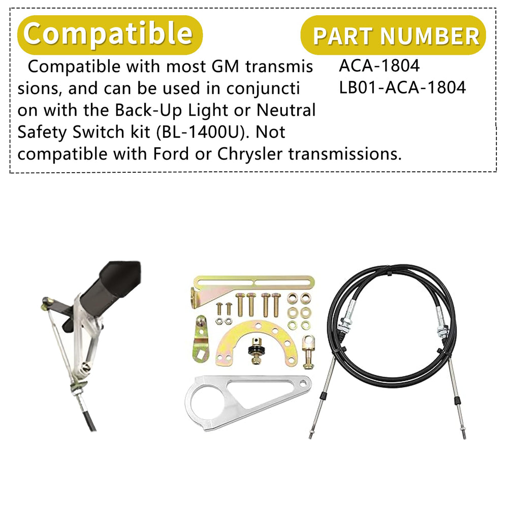 Koondheend 6 ft stainless steel cable emphasizes flexible routing around exhaust and brakes.