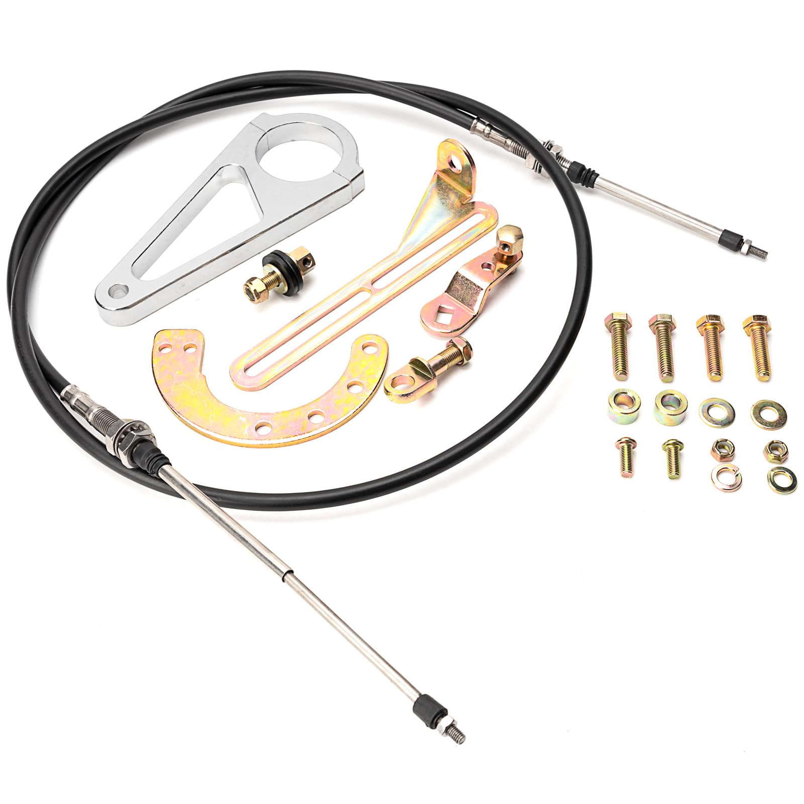 Koondheend ACA-1804 adjustable shift linkage kit shown for direct fit and smooth shifting.