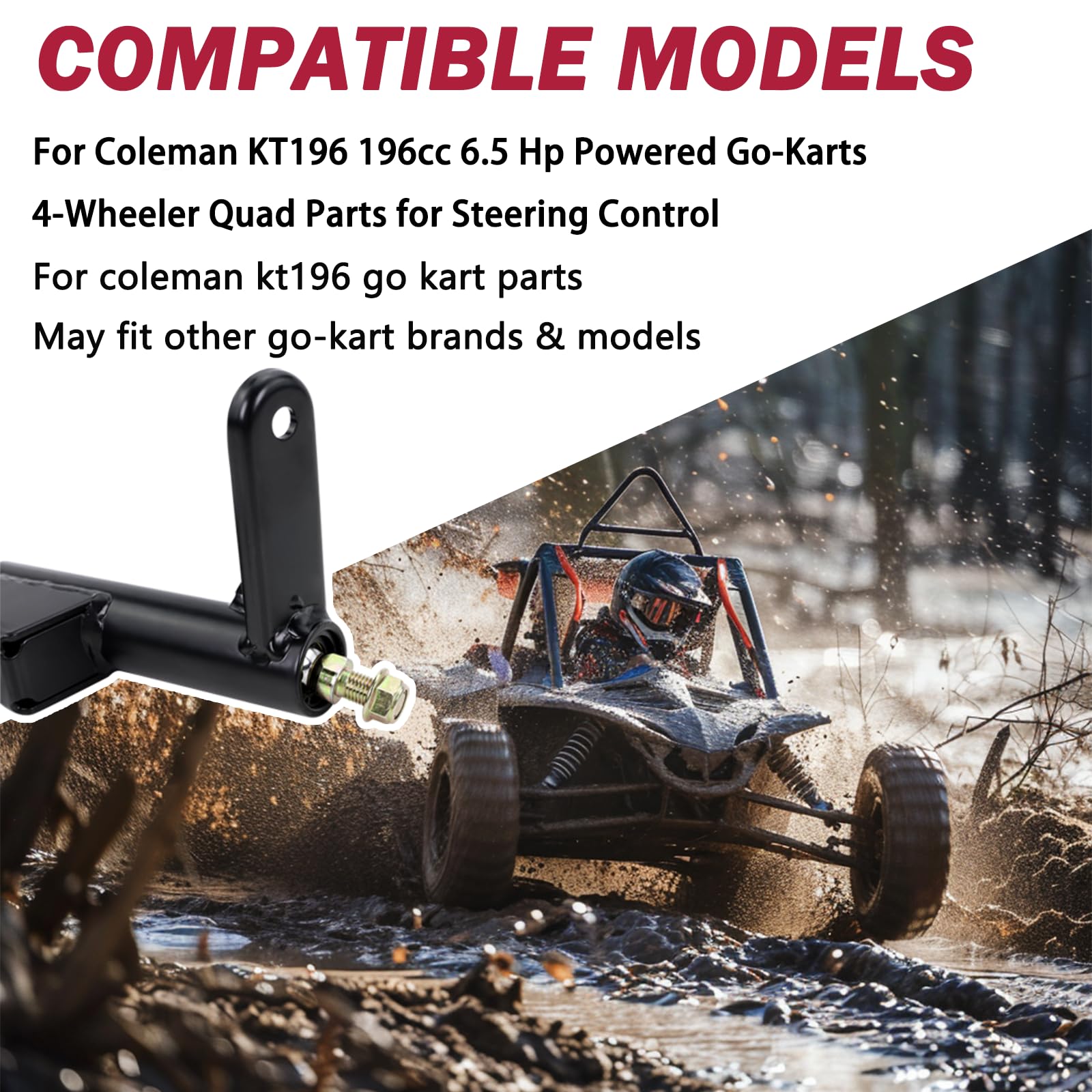 KOONDHEEND ball-joint spindle with 26mm diameter boosts durability for off-road use