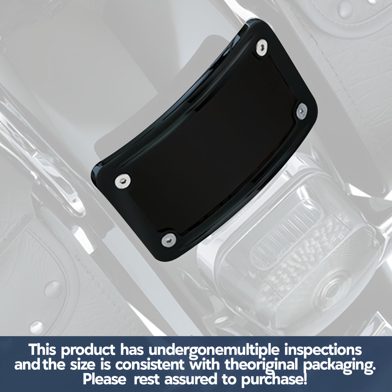 KOONDHEEND Harley-Davidson plate-fit for 4x7 plates; reliable repositioning for a clean rear look.