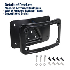 KOONDHEEND license plate mount 3-hole relocation kit for adaptable Harley setups.