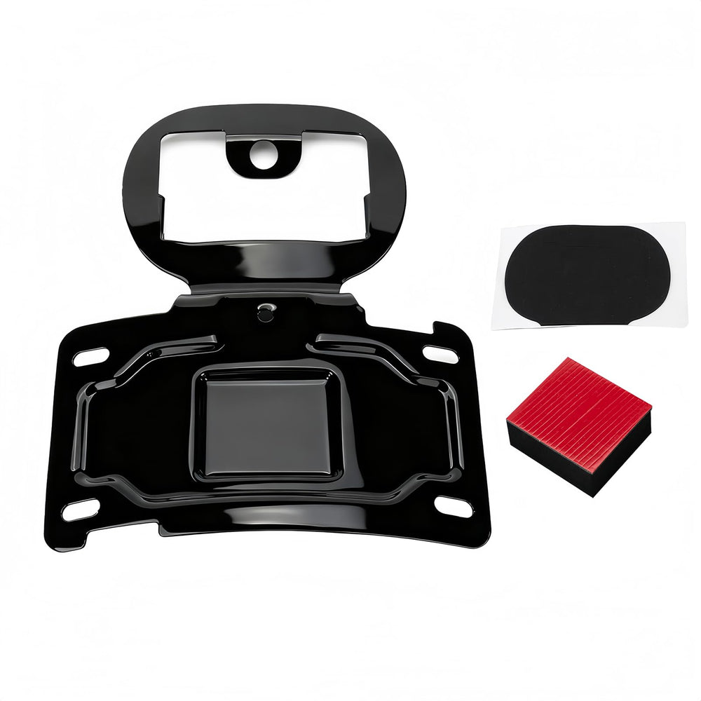 KOONDHEEND license plate relocation bracket for Harley Electra Glide, below tail light for a clean rear look