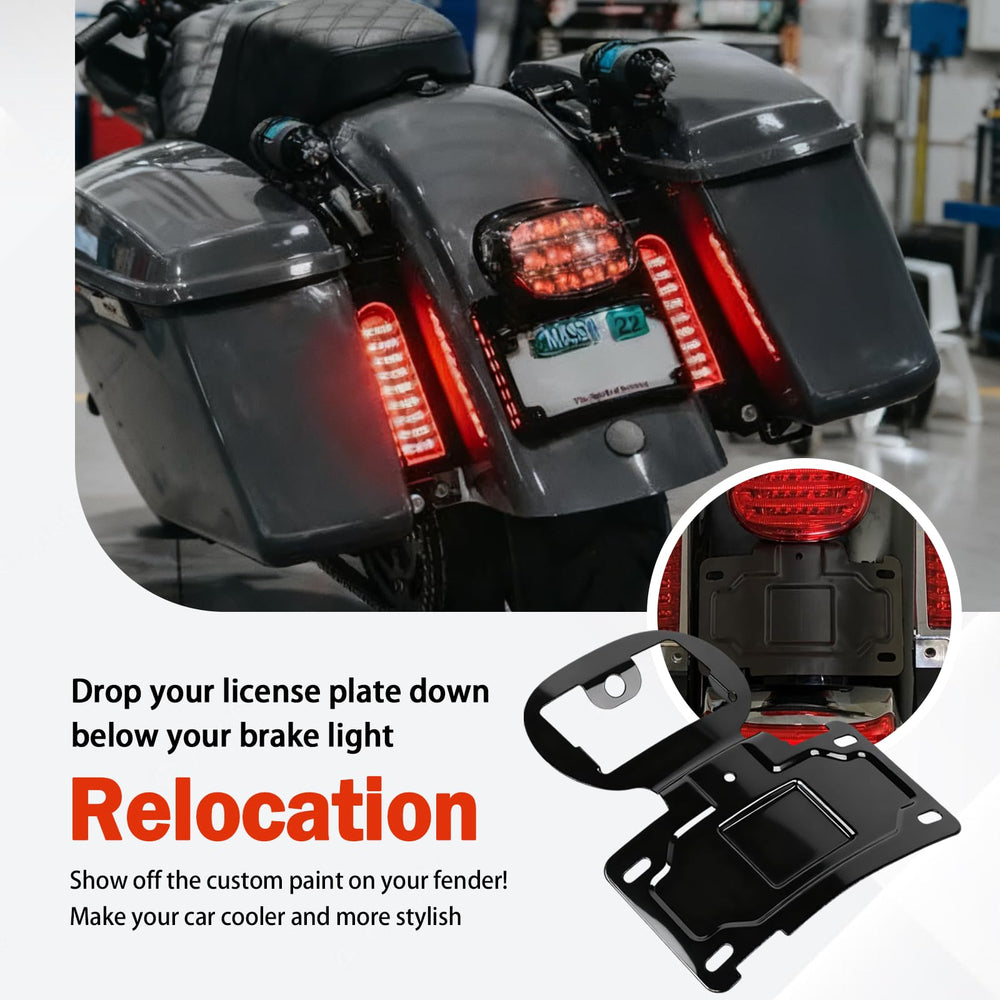 KOONDHEEND ultra classic relocation bracket, lower fender area and streamlined silhouette