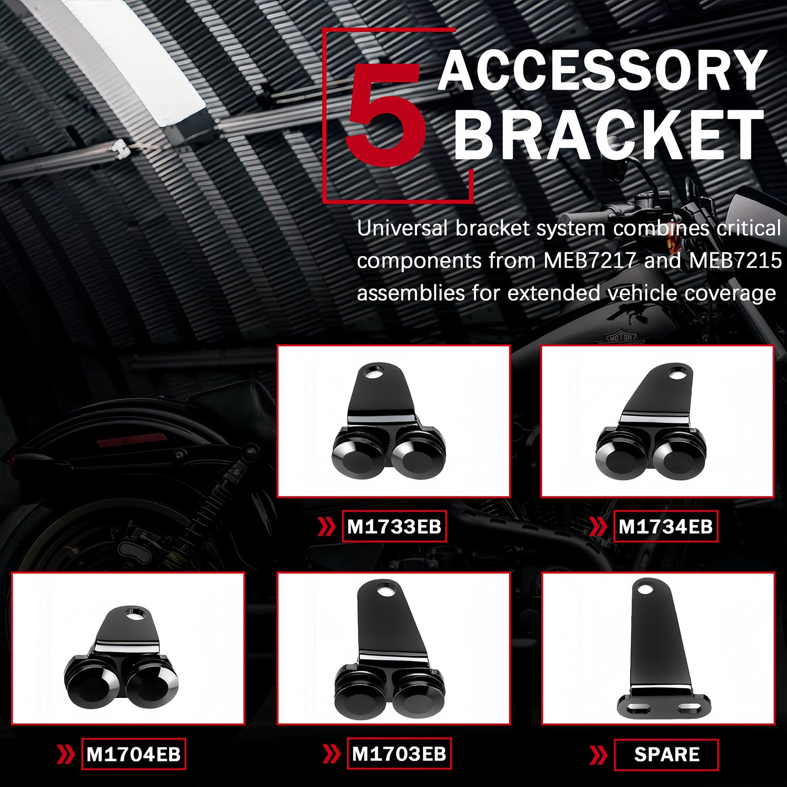 KOONDHEEND upgrade bracket kit demonstrated for versatile Harley compatibility.