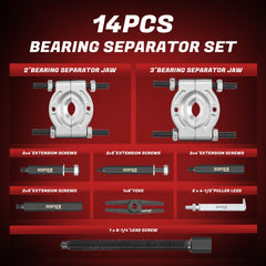 KOOPOOL bearing puller 3-inch jaw for large bearings and gears.