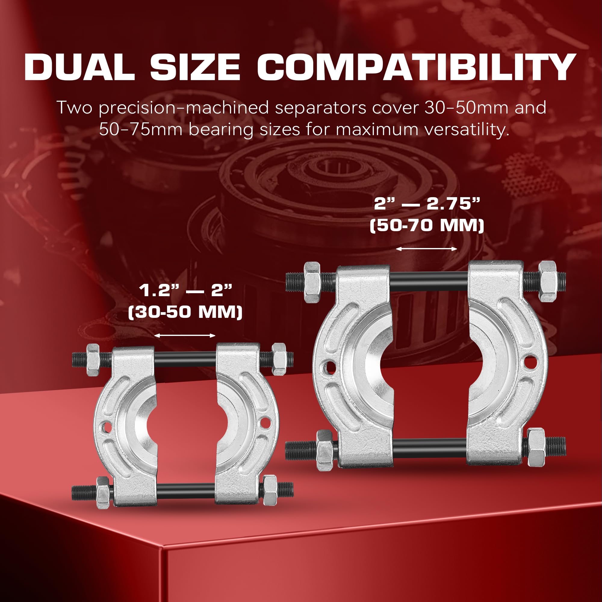 KOOPOOL yoke 6-inch bar for stable alignment.