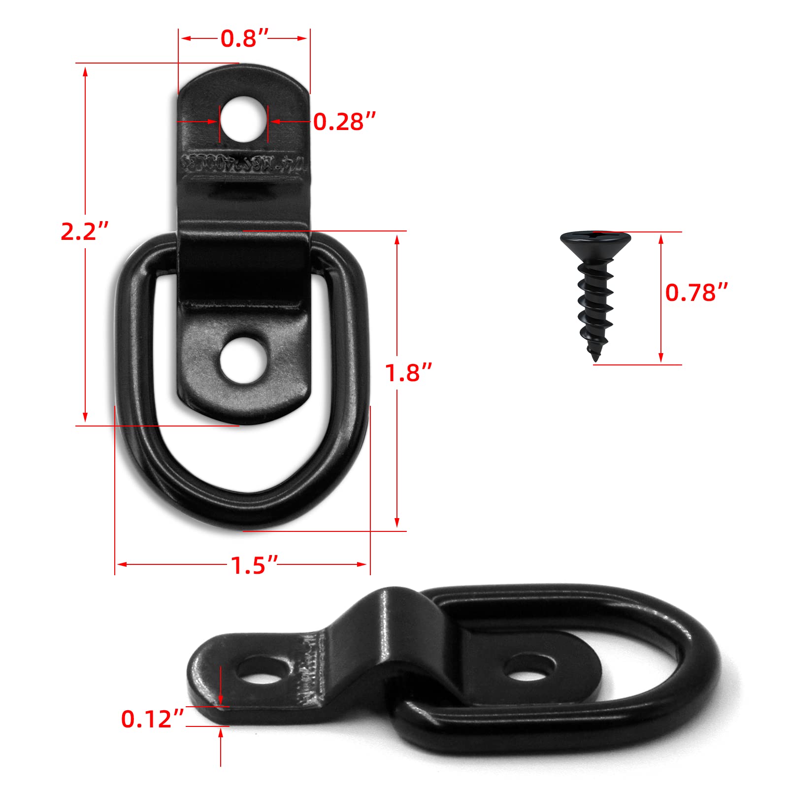 KOPKIO D-ring anchor mounted on surface demonstrates versatile installation