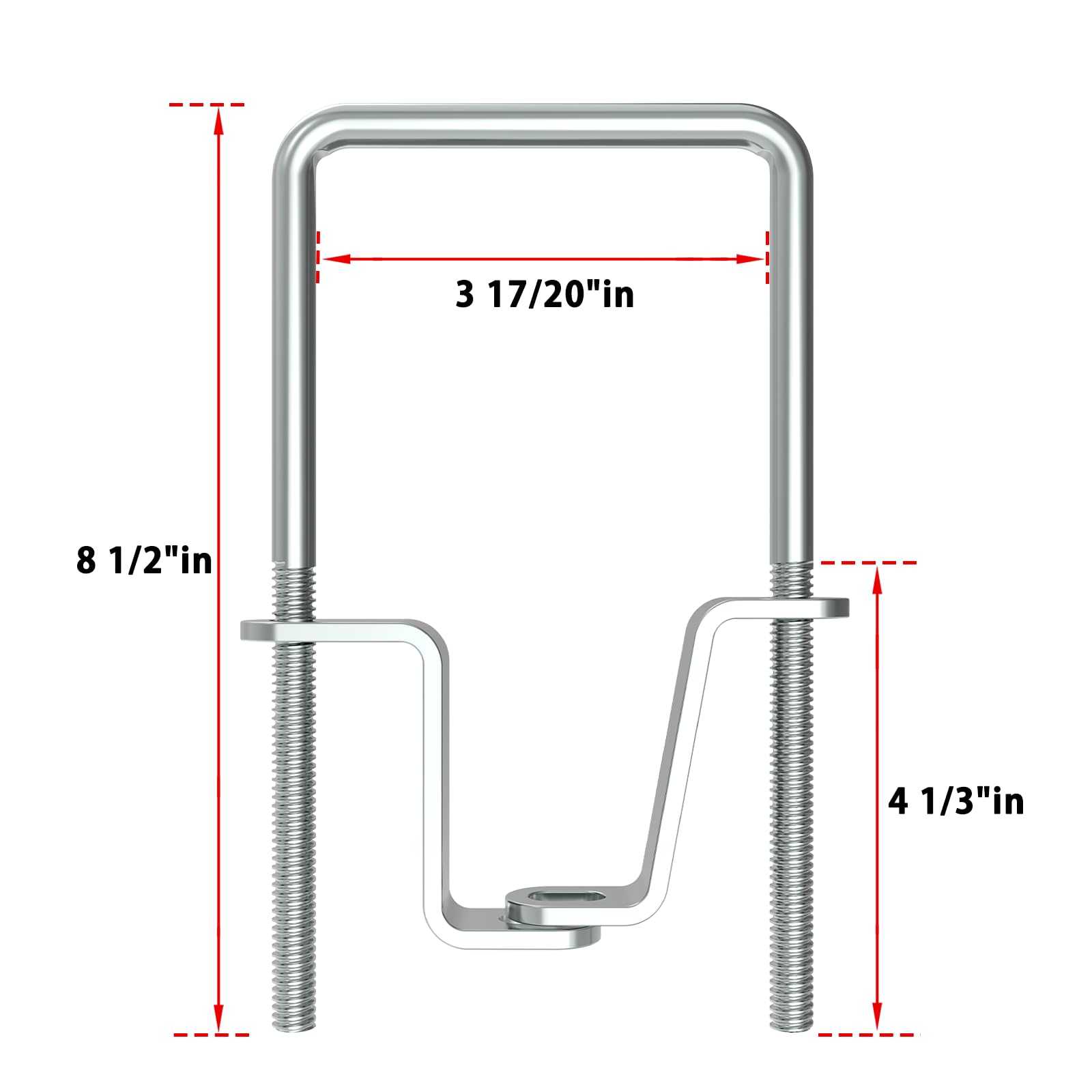 KOPKIO trailer tire carrier mounted on tongue for quick access.