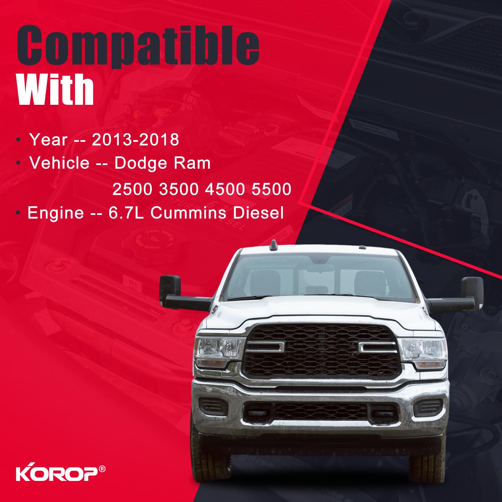 KOROP oil filter close-up highlighting durable construction for long-lasting engine protection