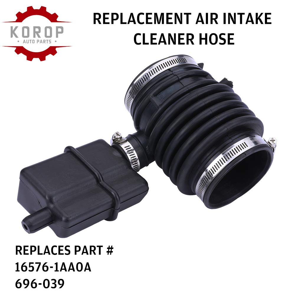 KOROP hose close-up shows durable material for long-lasting engine intake