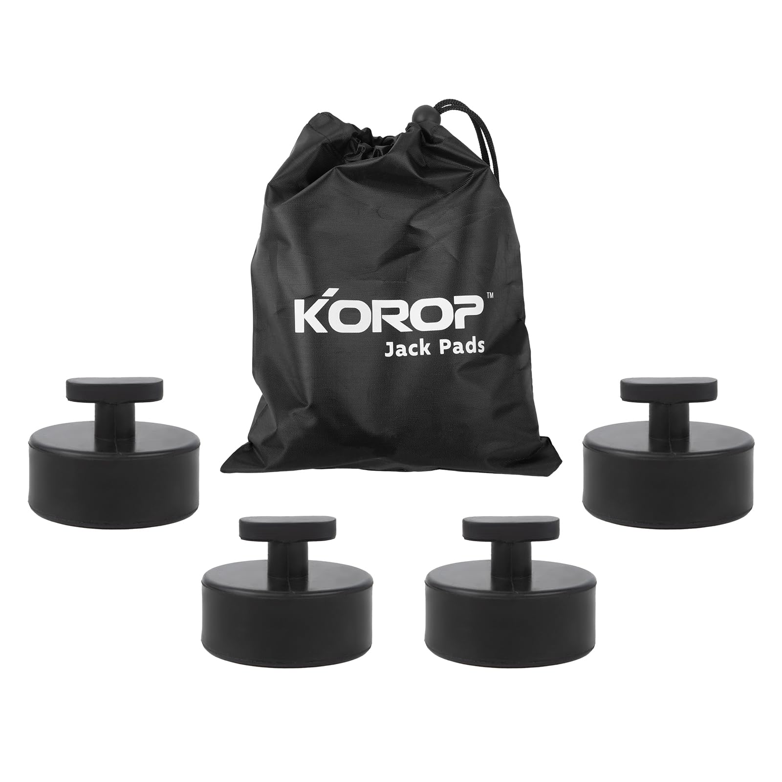 KOROP lifting jack pads: four durable rubber pieces for Corvette lifting