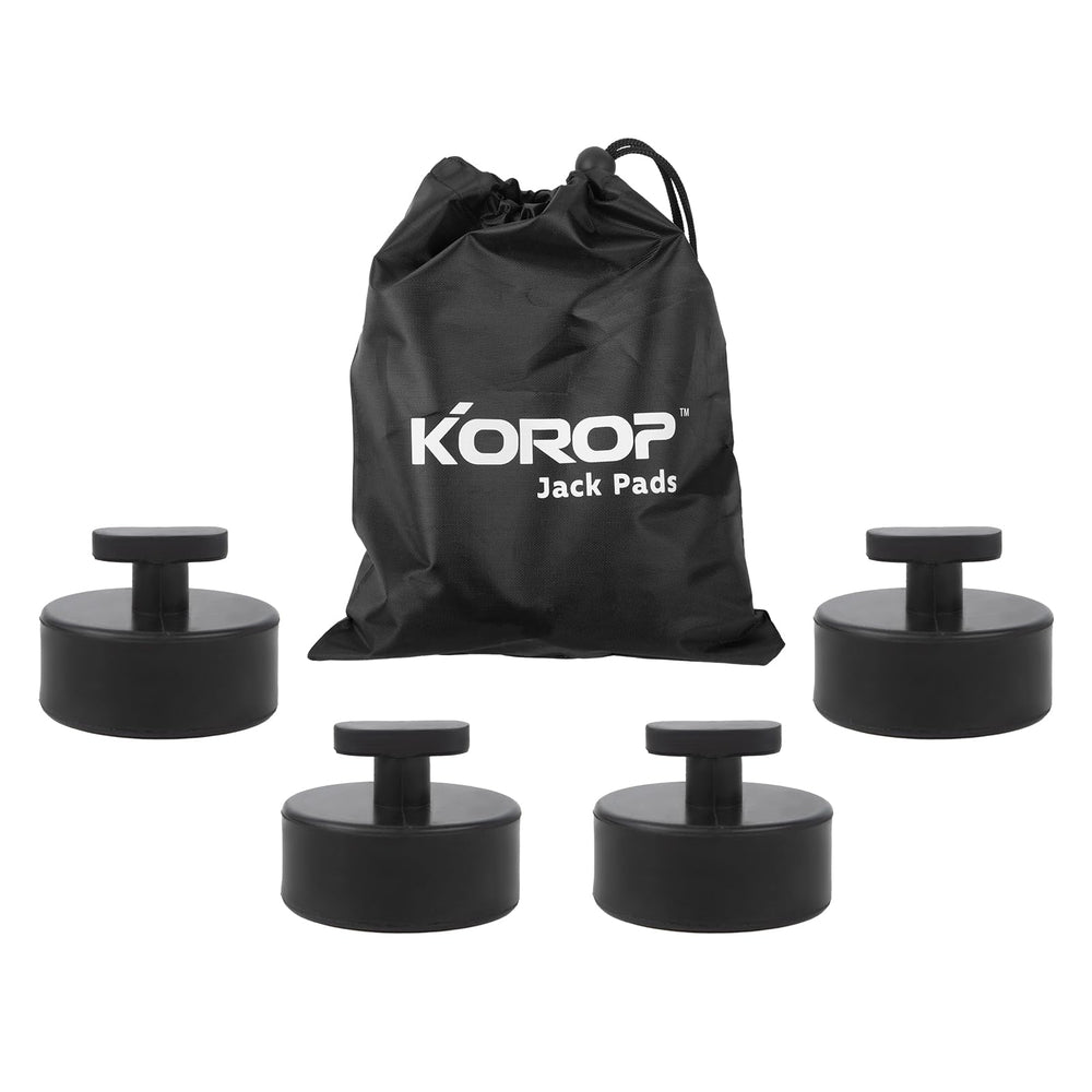 KOROP lifting jack pads: four durable rubber pieces for Corvette lifting
