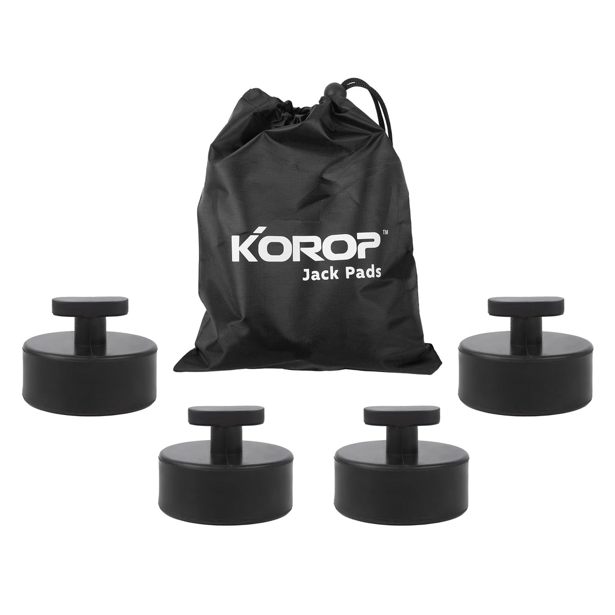 KOROP lifting jack pads: four durable rubber pieces for Corvette lifting