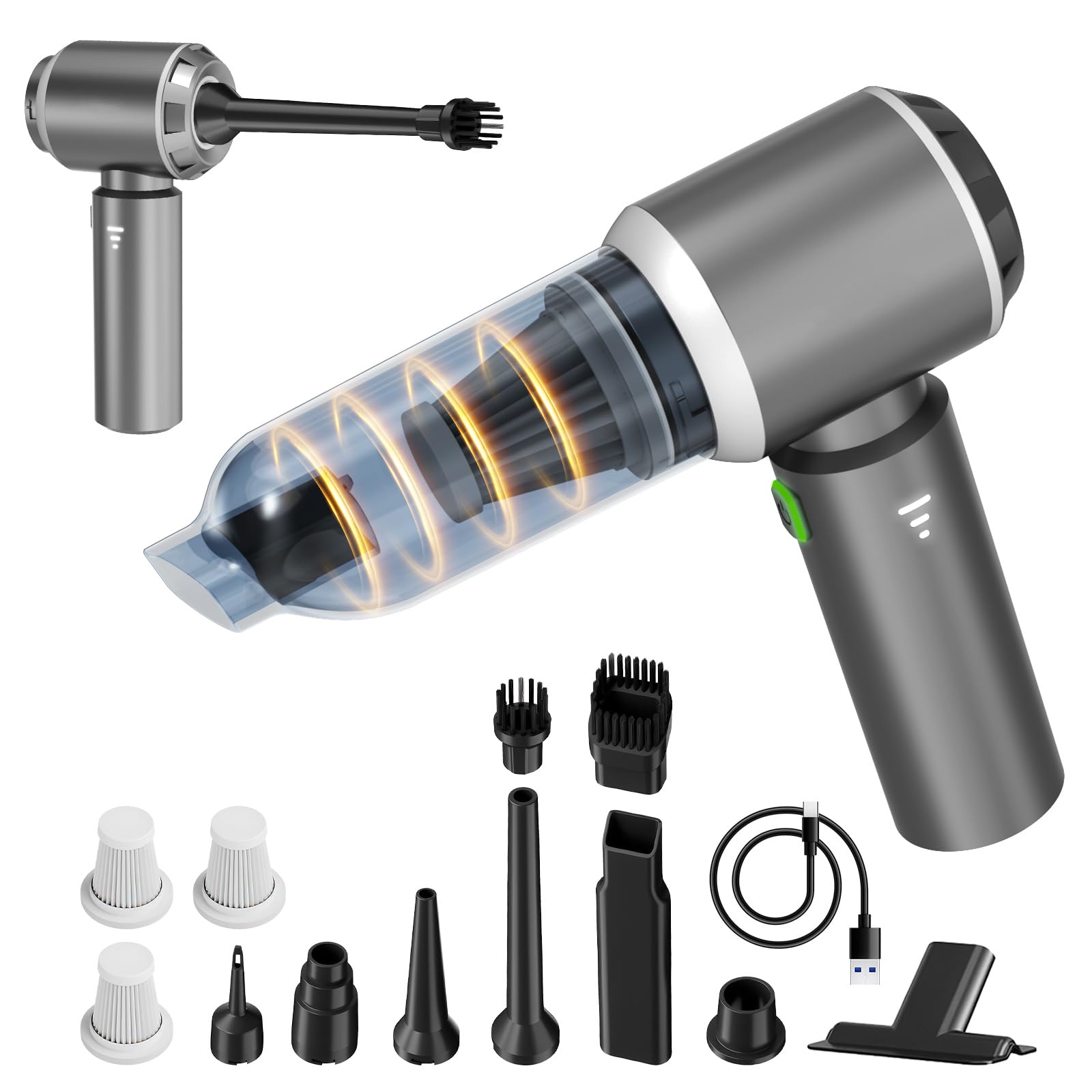 Koucen compact cordless design offers easy handling anywhere.