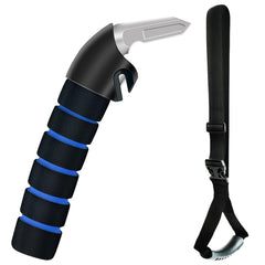 KOUNATSURI car handle assist strap in use offers stable support entering the vehicle.