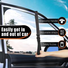 KOUNATSURI handle assists an elderly person entering a vehicle safely