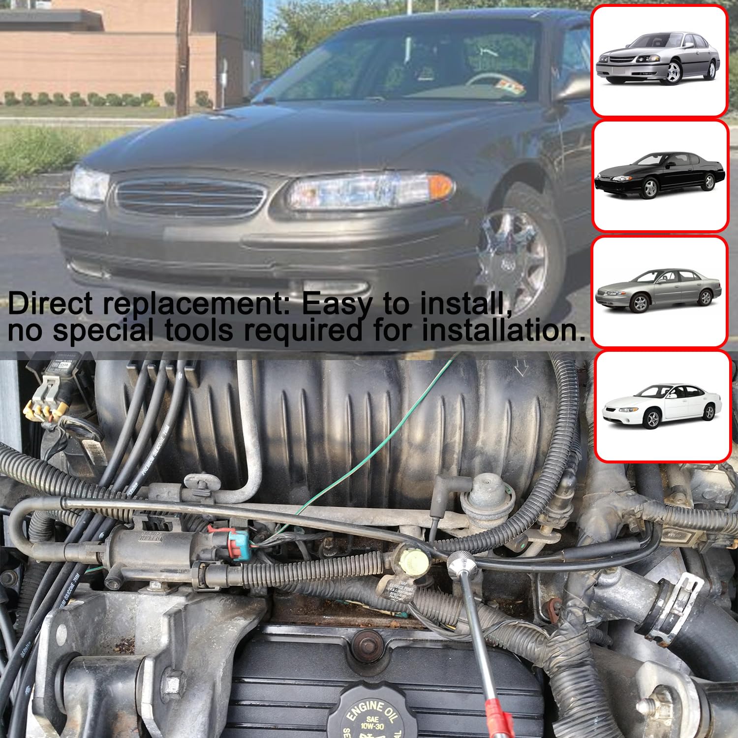 Koxuyim vehicle compatibility chart highlights GM 3.8L models