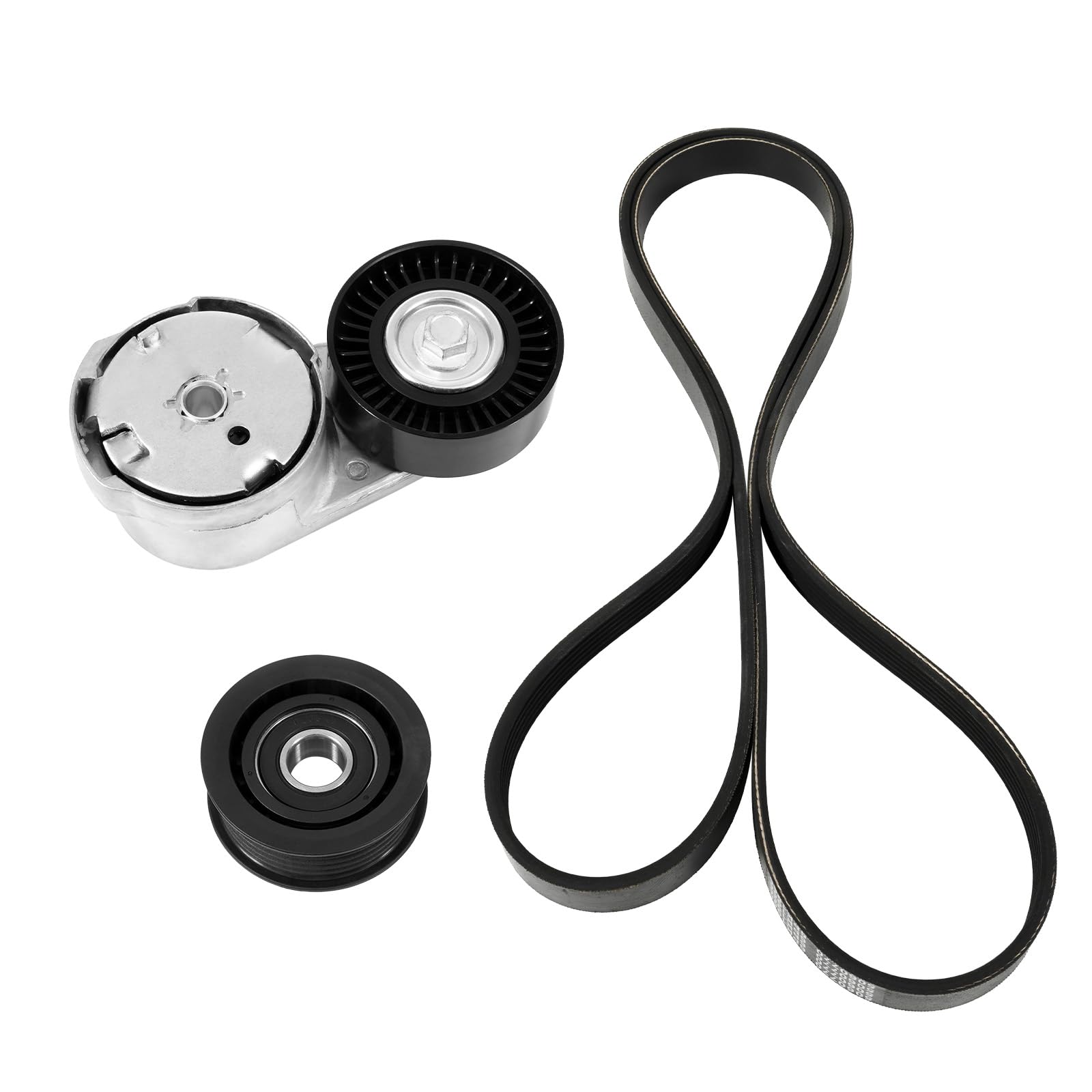 Kozlira drive belt tensioner in assembly view showing tensioning mechanism and reliability