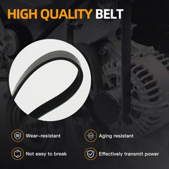Kozlira serpentine belt 6PK2285 view for reliable engine accessory drive.