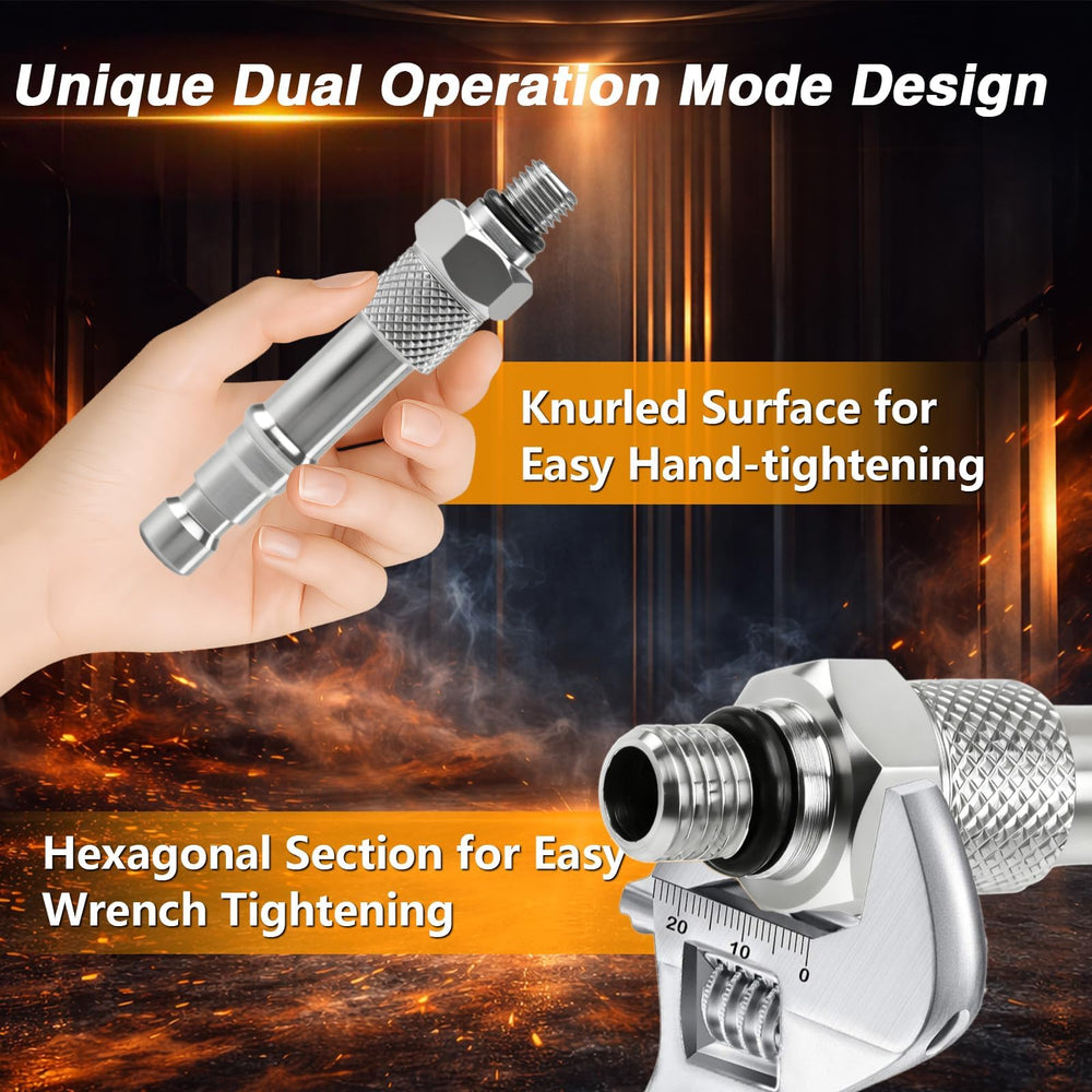 KPALAG 304 stainless steel construction resists corrosion in transmission fluids.