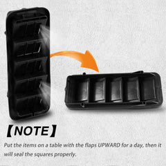 KPALAG back panel air vent relief grille rubber baffle detail demonstrates wear resistance