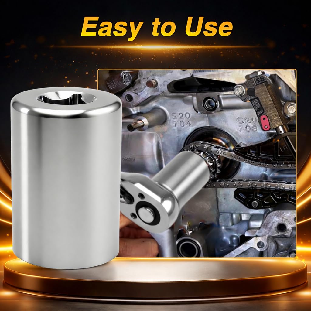 KPALAG crankshaft turning socket half-inch compatibility with standard tools.