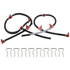 KPALAG diesel fuel return line right assembly with corrosion-resistant aluminum connectors.