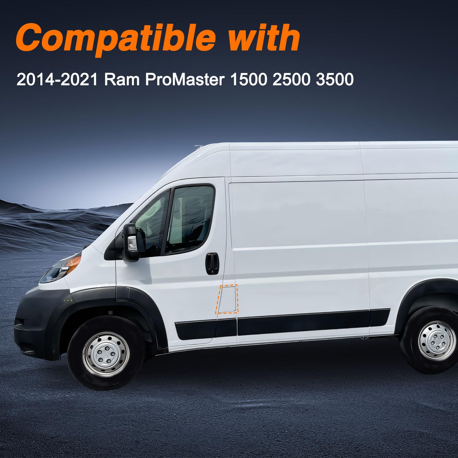 KPALAG white ProMaster door replacement for direct fit time-saving installation