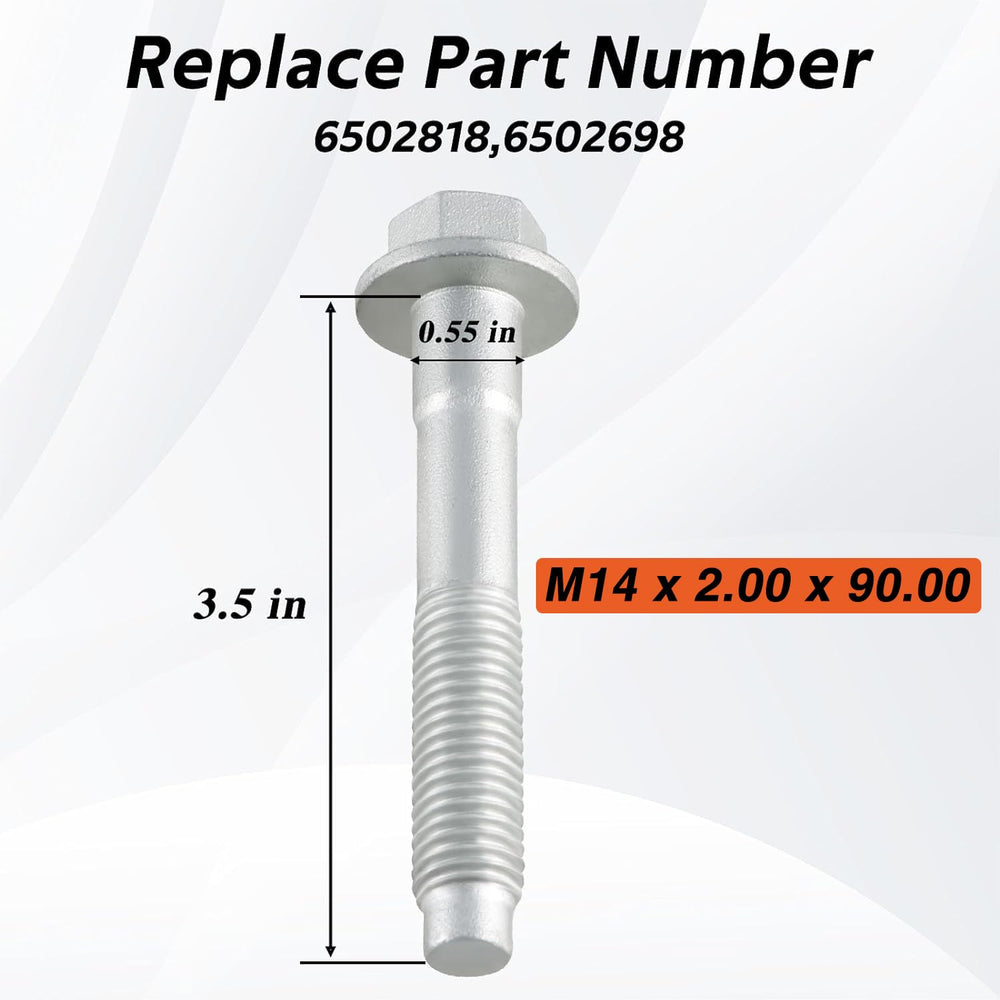 KPALAG m14x90 bolt closeup illustrating high-strength steel